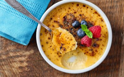 Crème brûlée à la vanille, au caramel ou au chocolat