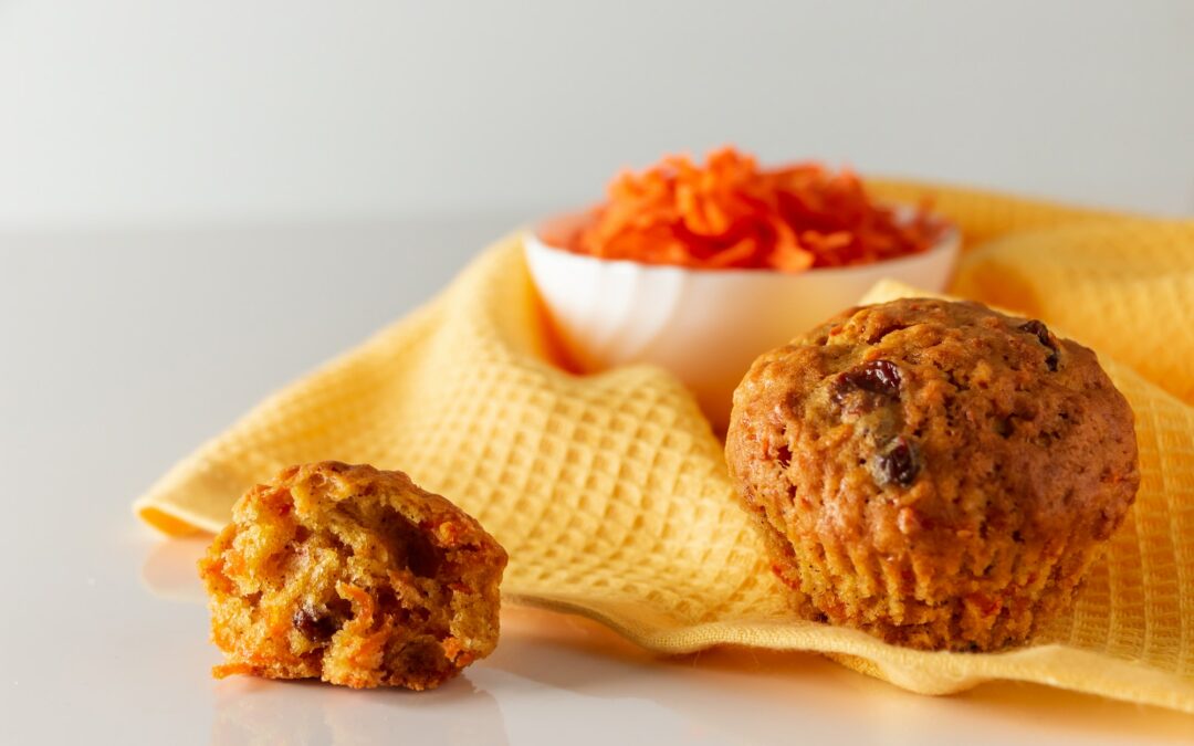 Muffins à la carotte, aux noix de pécan, ou à la banane