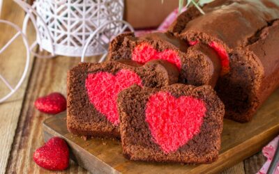 Brownies en forme de coeur pour la Saint-Valentin, Halloween, ou Pâques