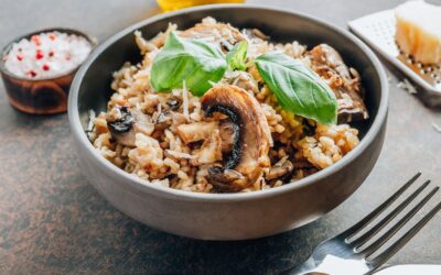 Risotto crémeux aux champignons, aux courgettes, ou aux asperges