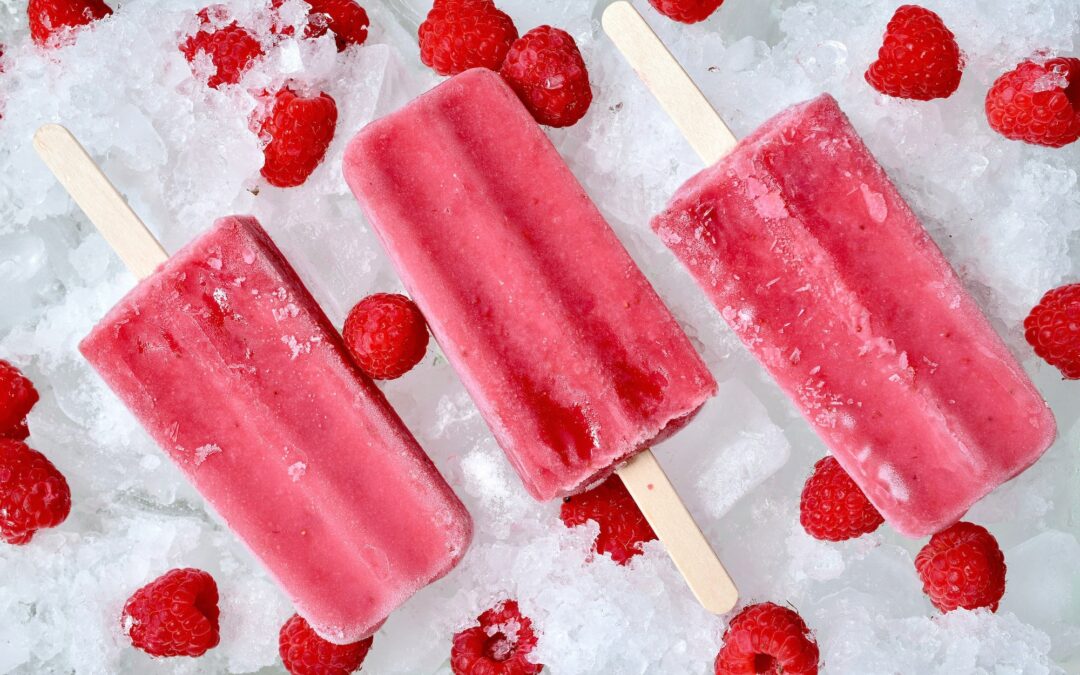 Popsicles à la framboises