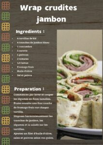 wrap crudite jambon