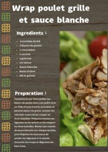 wrap poulet sauce blanche